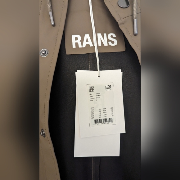 Rains Jacket unisex, size L - Brand New - Picture 4 of 5